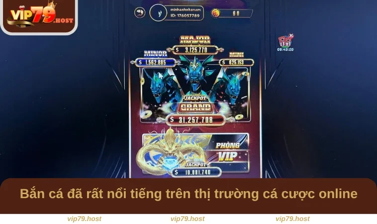 Bắn cá đã rất nổi tiếng trên thị trường cá cược online