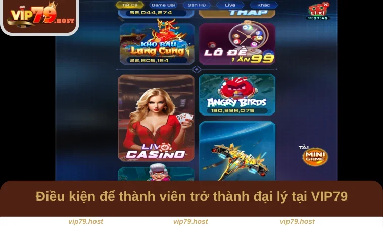 Điều kiện để thành viên trở thành đại lý tại VIP79