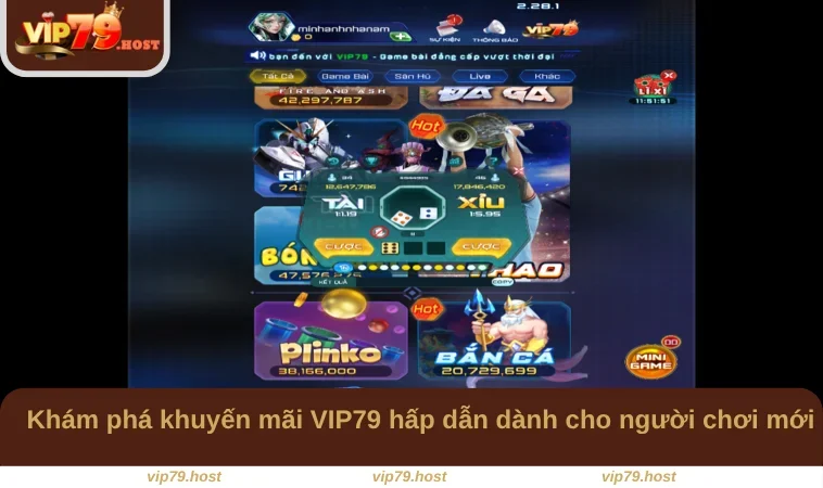 Khám phá khuyến mãi VIP79 hấp dẫn dành cho người chơi mới